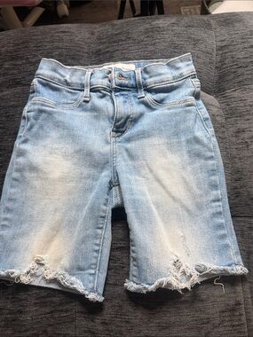 Old Navy Light Blue Distressed Denim Bermudas for Kids